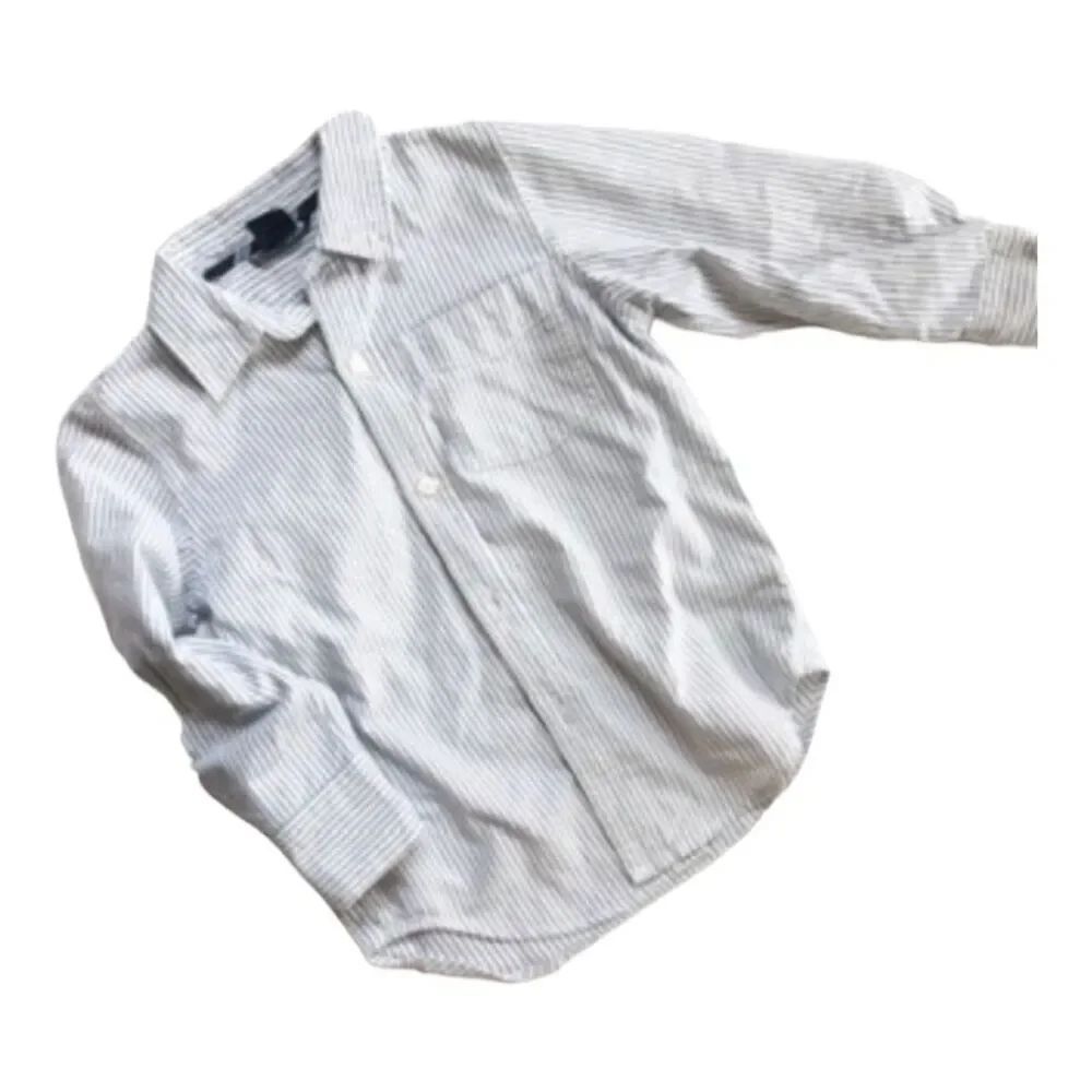 Youth Boys Gap Kids Pinstriped Button Down Casual Shirt - Sz XS 4/5
